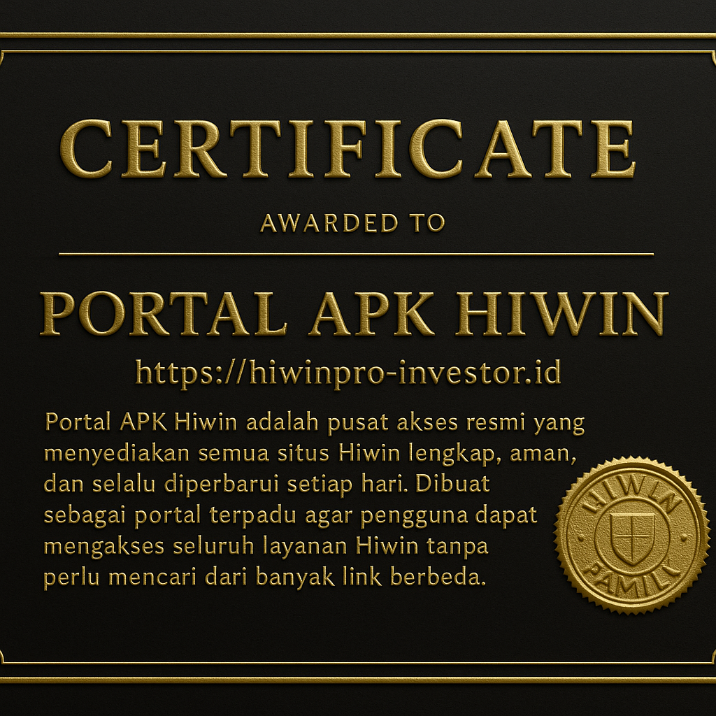 Sertifikat Hiwin